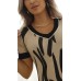 034359  Blusa Manga Curta Ramany Estampada